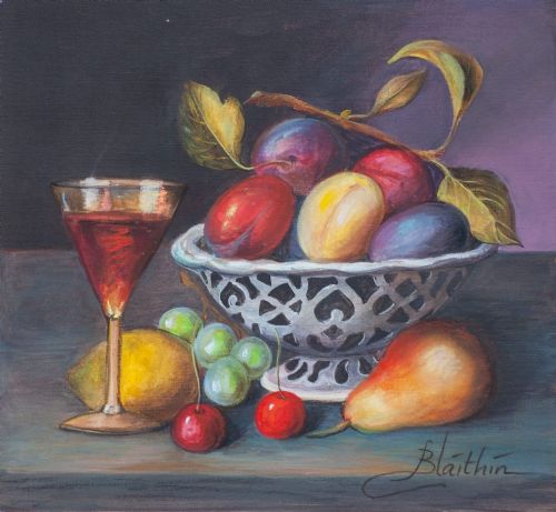Blaithin O'Ciobhain - Fruit Bowls with Wine