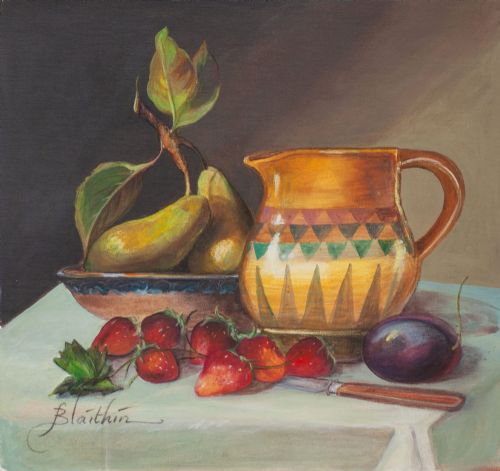 Blaithin O'Ciobhain - Yellow Jug and Berries