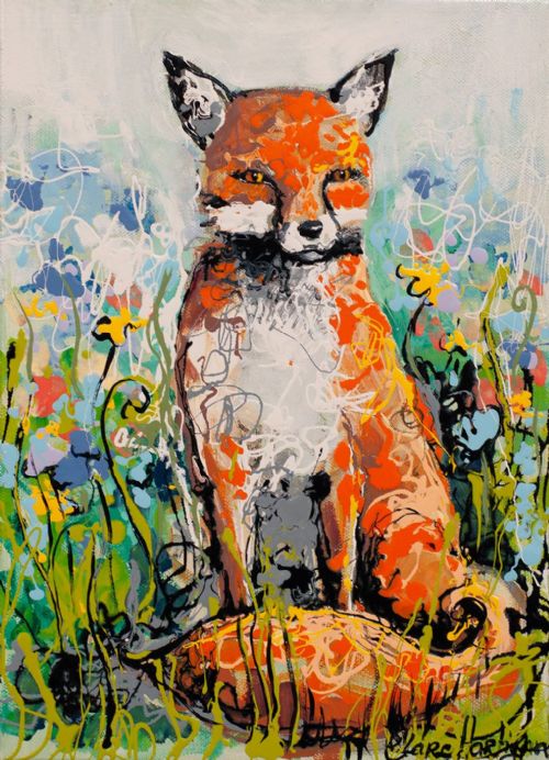 A Fox Amongst the Flowers by Clare Hartigan