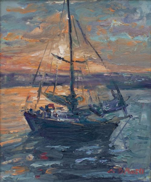 Clare O'Farrell - Sunset at the Harbour