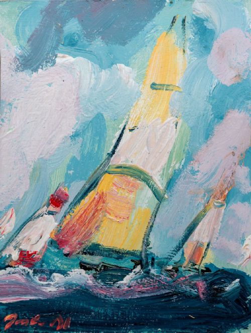 Marie Carroll - Sailing off Dublin Bay