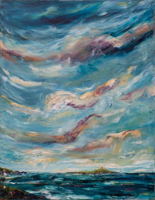 Niki  Purcell - Clouds over Dalkey Island