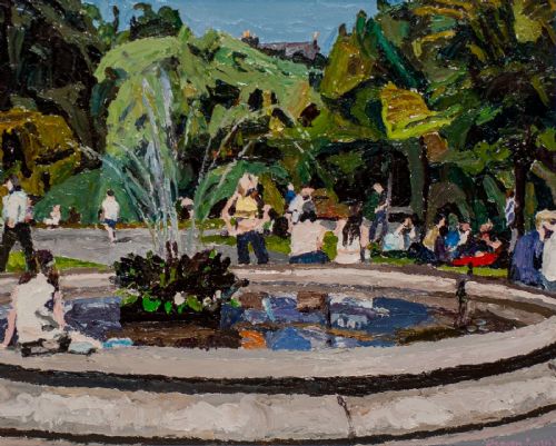 Stephen Cullen - Fountain at Stephen's Green