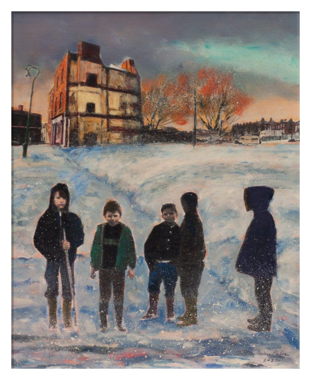 Five Boys in the Snow by Brian Palm