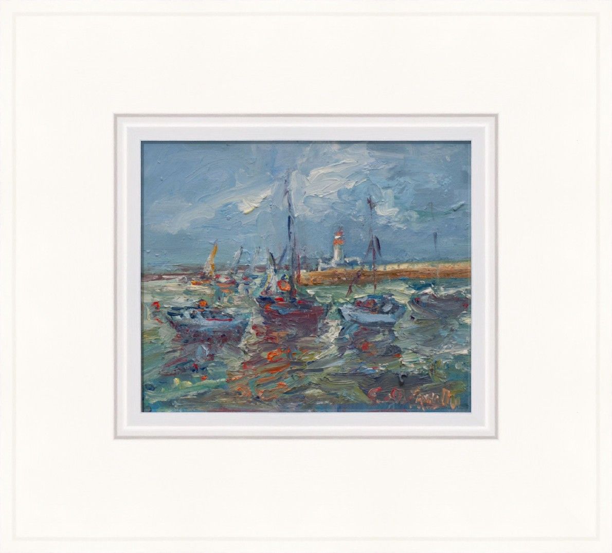 Sailboats, Dun Laoghaire by Clare O'Farrell