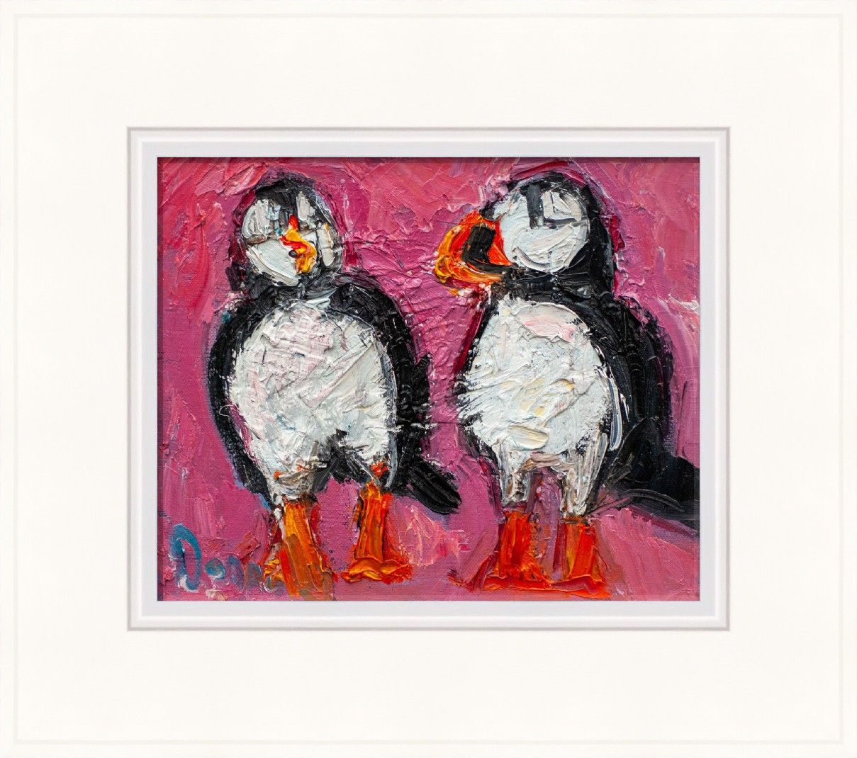 Two Puffins by Deborah Donnelly
