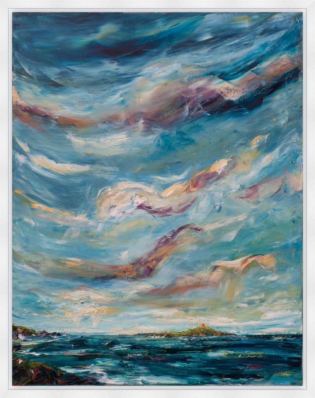 Clouds over Dalkey Island by Niki  Purcell