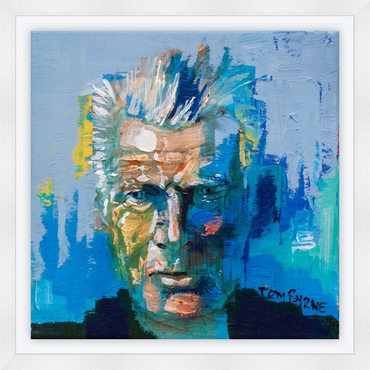 Samuel Beckett in Blue by Tom Byrne