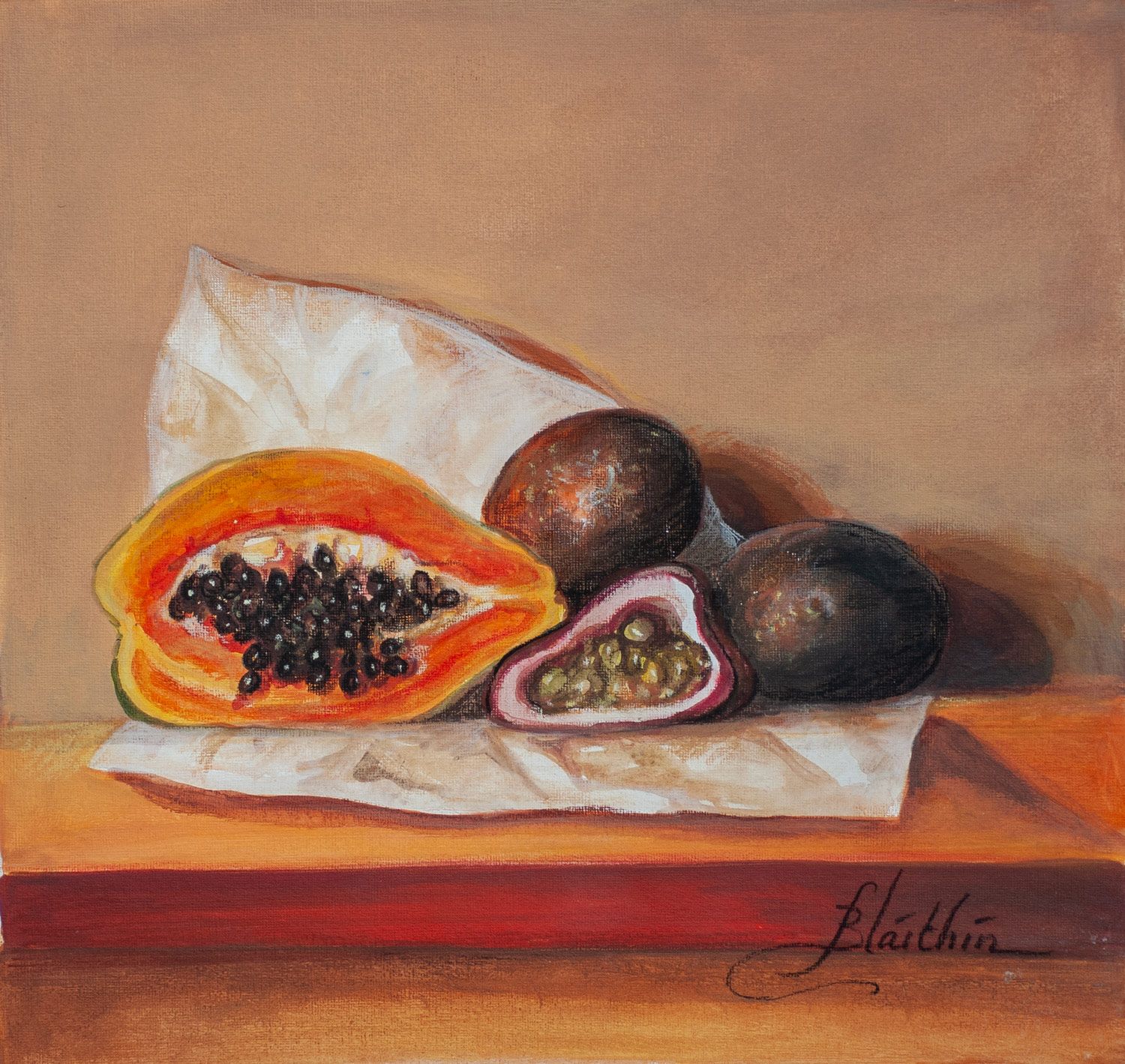 Passion Fruit and Papaya by Blaithin O'Ciobhain