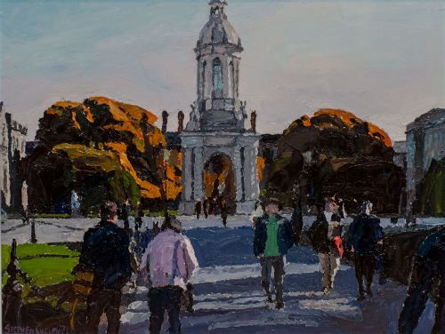 Trinity Campanile at Daybreak by Stephen Cullen