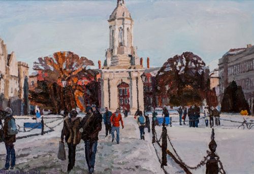 The Campanile at Winter, Trinity by Stephen Cullen