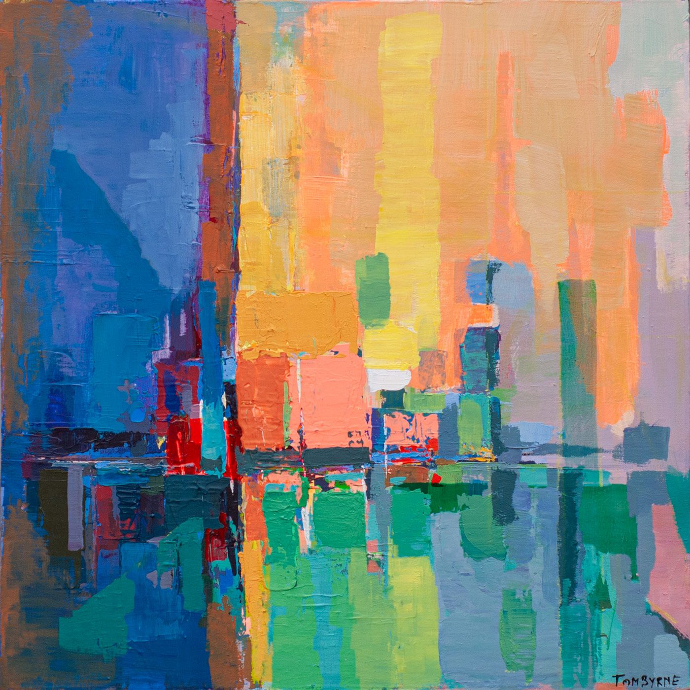 Evening on Spencer Dock by Tom Byrne